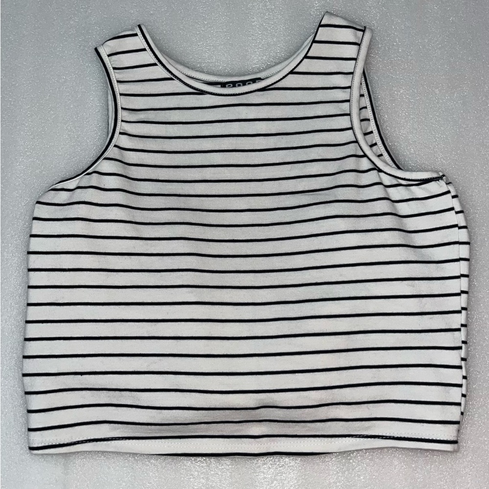 Striped Tank w/ Tie-Open Back